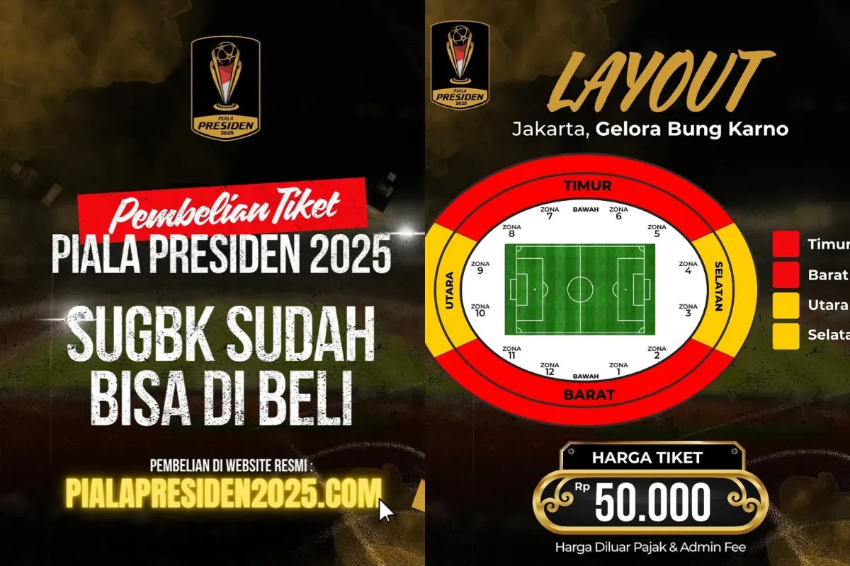 Piala Presiden 2025: Tiket Resmi Terjual! Oxford United vs All Star